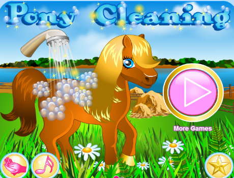 Pony Cleaning lovas játék