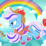 Applejack Rainbow stílusban lovas játék