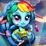 Rainbow Dash új külseje öltöztetős lovas játék