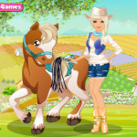 Legszebb ló és Barbie öltöztetős lovas játék